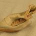 Baby Shoes, One Pair, White Leather, Four Buttons, Pink Trim
