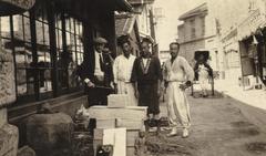 Photograph, Edward Barrett Packing the Grave Relics for Shipment