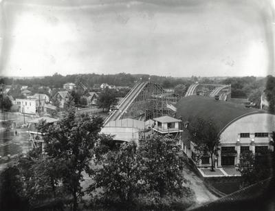 Photograph, Derby Racer And Dance Pavilion At Ramona Park