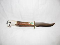 Fixed Blade Olsen Knife with Eagle Head Pommel