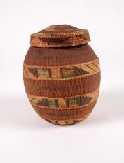 Woven Basket, With Lid