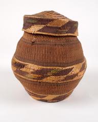 Woven Basket, With Lid