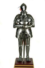 Suit Of Armor With Chain Mail And Sword