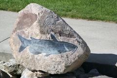 Art, "Grand River Fish Petroglyph"