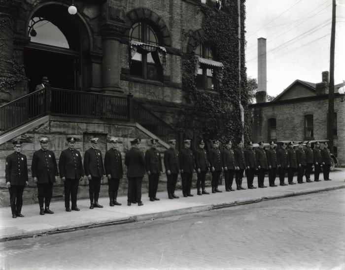 Photograph, Grand Rapids Police Officer Inspection