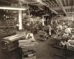 Photograph, Wood Carver and Furniture Carving Machinery