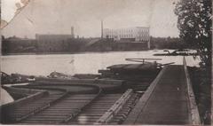 Photograph, Sections of C&WM Railroad Bridge on Grand River Island