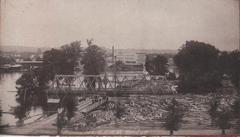 Photograph, Log Jam on the Grand River and Worden Furniture Factory