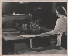 Photograph, Women Operating Veneer Machinery