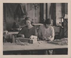 Photograph, Women Carving Furniture 