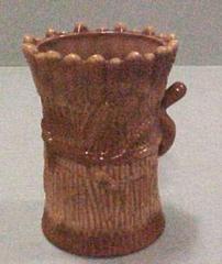 Toothpick Holder, Sheaf Of Wheat, Chocolate