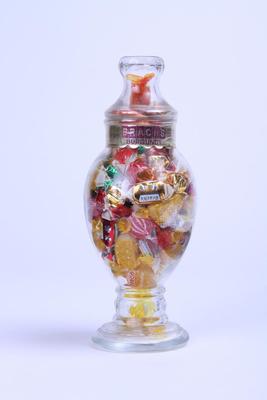 Candy Container, Brach's Burgundy