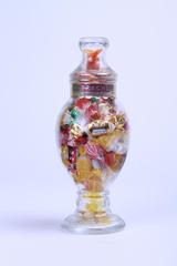 Candy Container, Brach's Burgundy