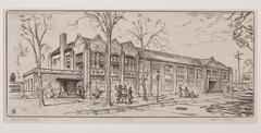 Print, 'arts And Crafts Building (central Michigan Engineering  College) - State Iii (final; Edition State)' (3 Of 3)