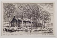 Print, 'Bill Eerdman Jr.'s Cabin - State III (final; Edition  State)' (3 Of 3)