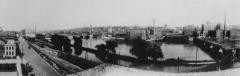 photograph of Grand Rapids Michigan downtown looking east from the west side of the river from the Interurban Bridge