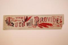 Needlepoint, 'the Lord Will Provide'