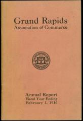 Annual Report Grand Rapids Association of Commerce 1916