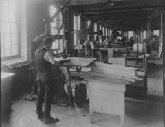 Photograph, Furniture Workers Operating Bandsaws