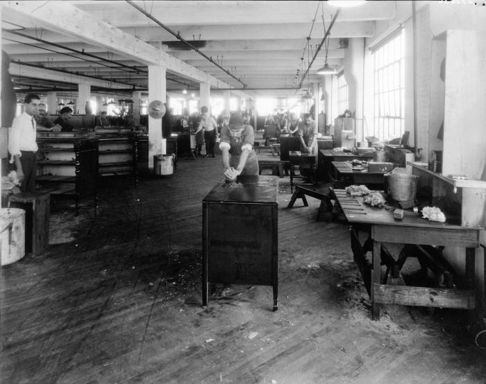 Photograph, Furniture Factory Rubbing Department
