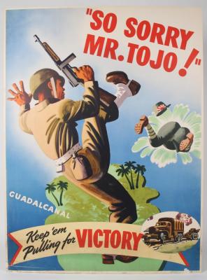 Poster, "So Sorry Mr. Tojo!"