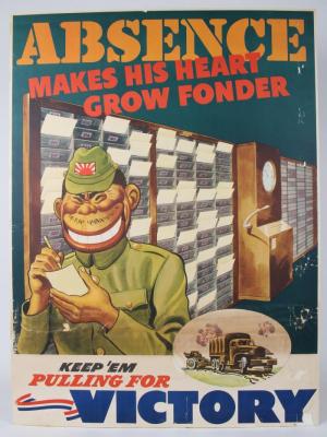 Poster, "Absence Makes His Heart Grow Fonder"