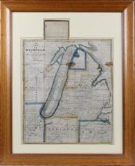 Map, A New Emigrant's Map Of Michigan