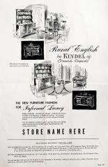 Ad Layout, Kindel Furniture, Rural English 
