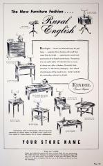 Ad Layout, Kindel Furniture, Rural English Tables