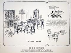 Ad Layout, Kindel Furniture, Chelsea Collection Dining Room Group