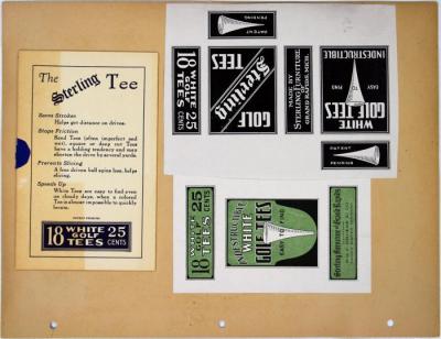 Advertisements, Sterling Furniture Company, Golf Tee and Chessmen