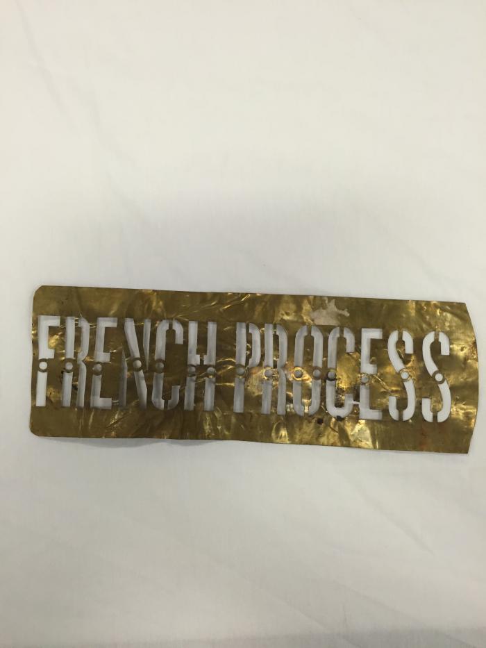 Stencil "French Process"