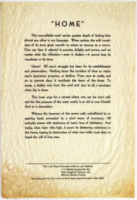 Poster, Home