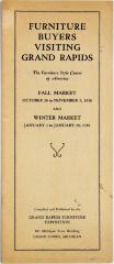 Booklet, Furniture Buyers Visiting Grand Rapids, 1938-39 Fall and Winter Markets