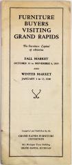 Booklet, Furniture Buyers Visiting Grand Rapids, 1939-40 Fall and Winter Markets