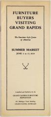 Booklet, Furniture Buyers Visiting Grand Rapids, 1939 Summer Market