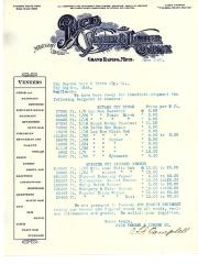 Price List, Rice Veneer &amp; Lumber Company