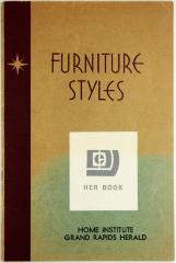 Booklet, Furniture Styles, Home Institute Grand Rapids Herald