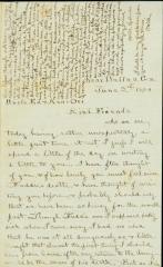 Civil War letter William H. Holmes 1st N.Y. Light Artillery to Uncle E.S. Holmes and Aunt Ori Holmes