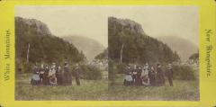 Stereoview, Elephant's Head and Crawford Notch