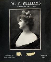 Advertisement, Bas-relief Chemigraph, Serenity by Artist A. Asti