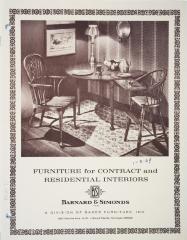 Trade Catalog, Barnard &amp; Simonds Company, Inc., Furniture for Contract and Residential Interiors