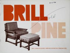 Trade Catalog, Brill Manufacturing Company, Brill Pine Furniture