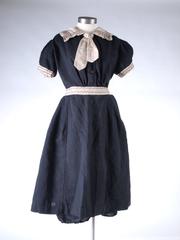 Woman's Bathing Costume, 2-piece, Black And Tan
