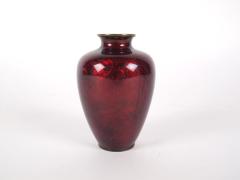 Vase, Cloisonne, Blue Lilly, Bamboo