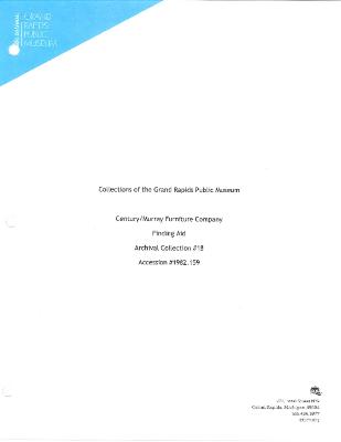 Archival Collection #018 - Century/Murray Furniture Company