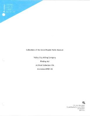 Archival Collection #016 - Valley City Milling Company