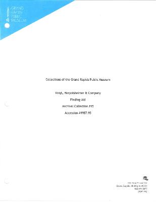 Archival Collection #015 - Voigt, Herpolshiemer and Company