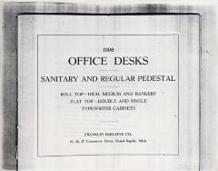 Trade Catalog (Photocopy), Franklin DeKleine Company, Office Desks, Sanitary and Regular Pedestal