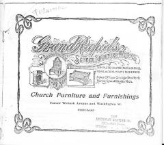 Trade Catalog (Photocopy), Grand Rapids School Furniture Works, Church Furniture and Furnishings